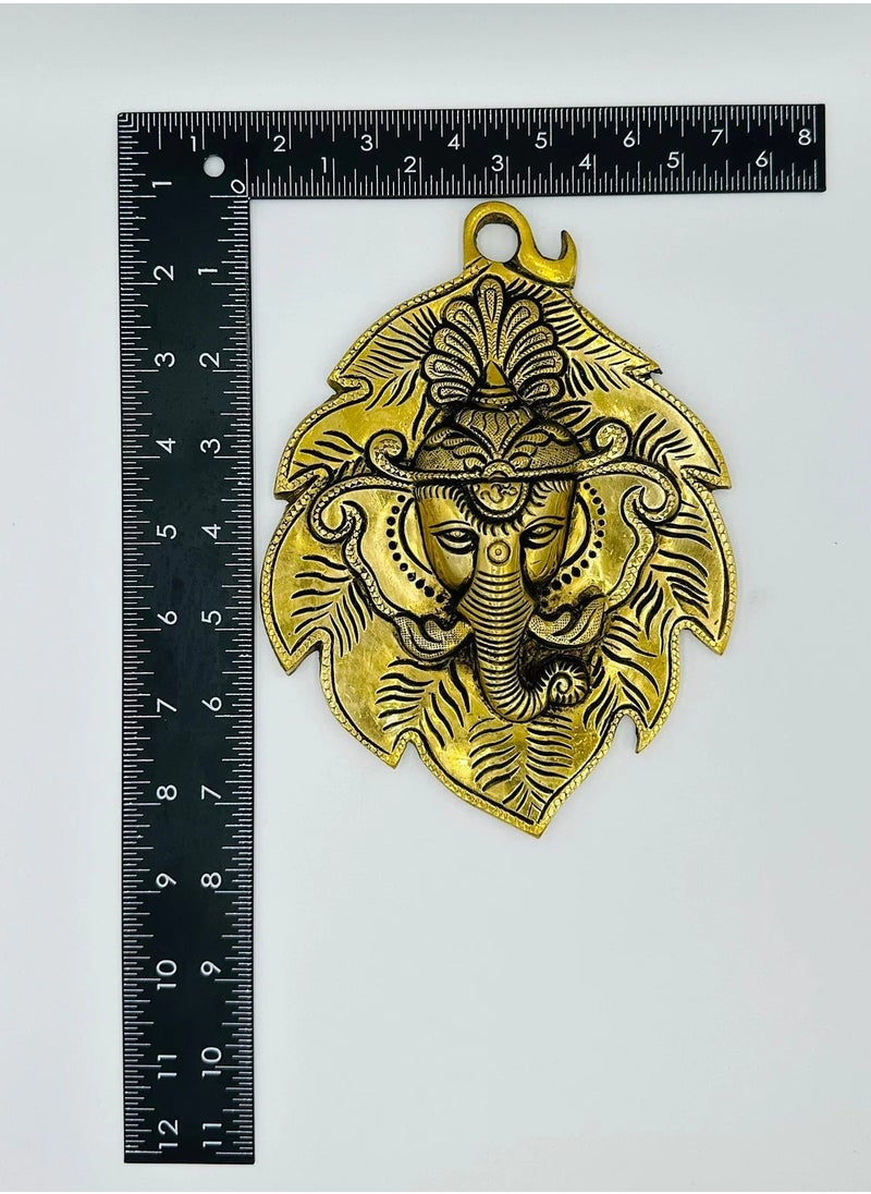 Swadesh Souq - GANESH DOOR/WALL HANGING WITH INTRICATE LEAF DESIGN - Image 1