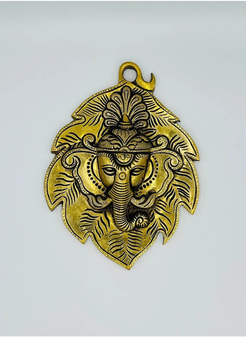 Swadesh Souq - GANESH DOOR/WALL HANGING WITH INTRICATE LEAF DESIGN - Image 1