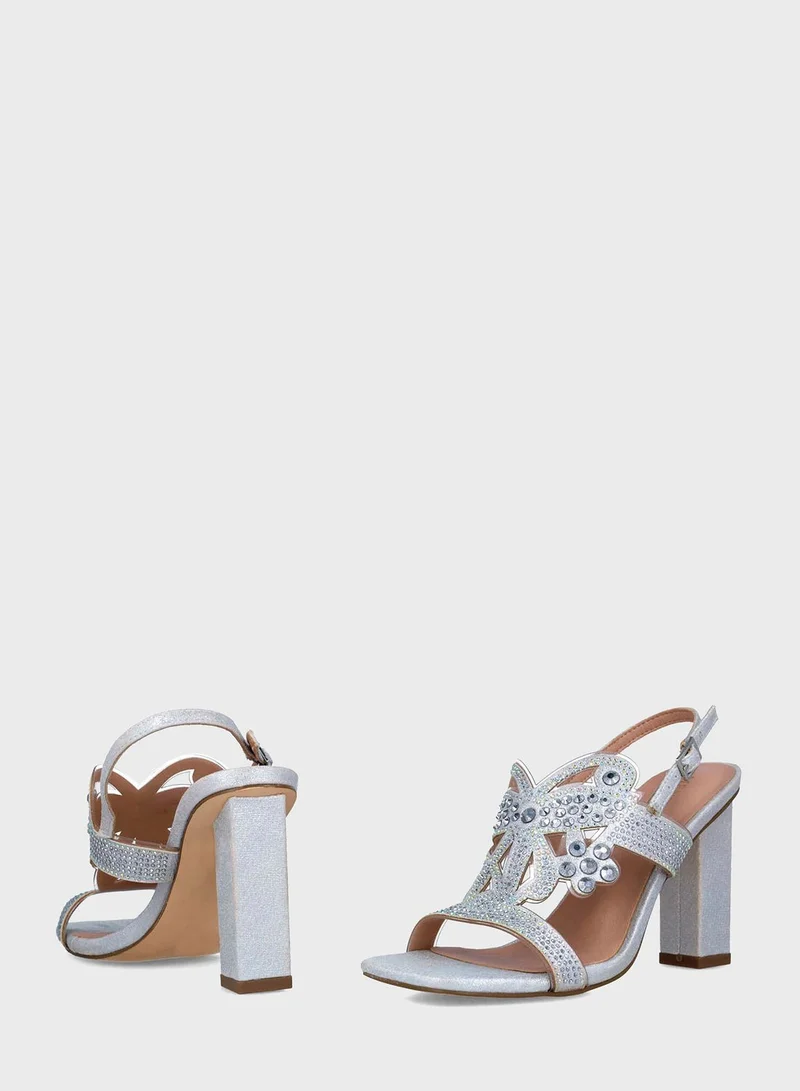 MENBUR Ankle Strap Heel Sandals