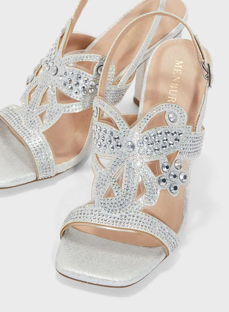 MENBUR Ankle Strap Heel Sandals