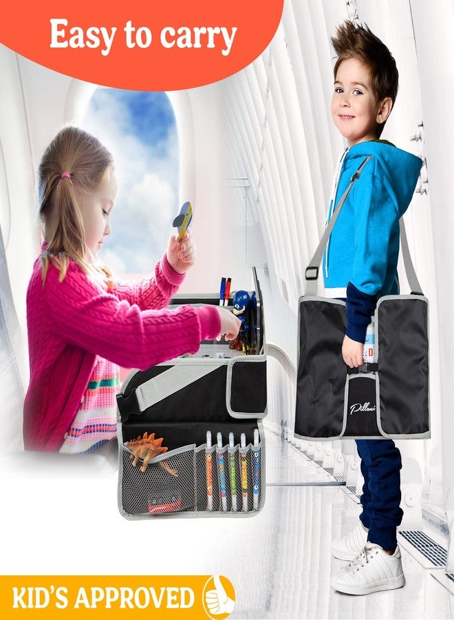 PILLANI Kids Travel Tray for Car - Car Seat Tray/Table for Kids Travel, Roadtrip Activities , Road Trip Essential Accessories, Must Have Toddler Lap Desk Organizer for Airplane - Image 5