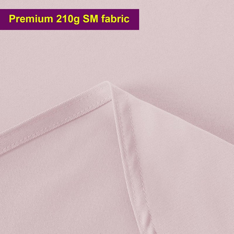 Obstal Obstal Dusty Pink Rectangle Table Cloth - Heavy Duty Water Resistance Polyester Tablecloth  Decorative Fabric Table Cover for Outdoor and Indoor Use  52x70 Inch  - Image 2