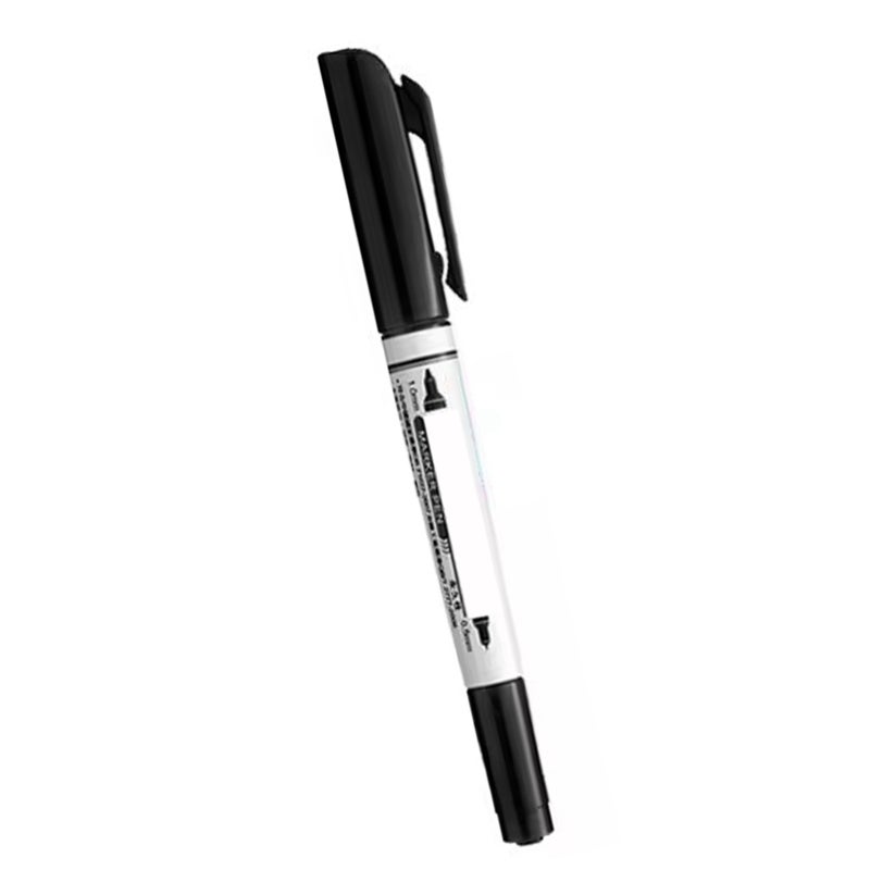Simbalion Oil Based Marker Pen 15cm x 2cm x 1cm Dual Tip Design - Smooth Consistent Ink Flow Fine Line Marker for Home Office School Art Projects - Image 2