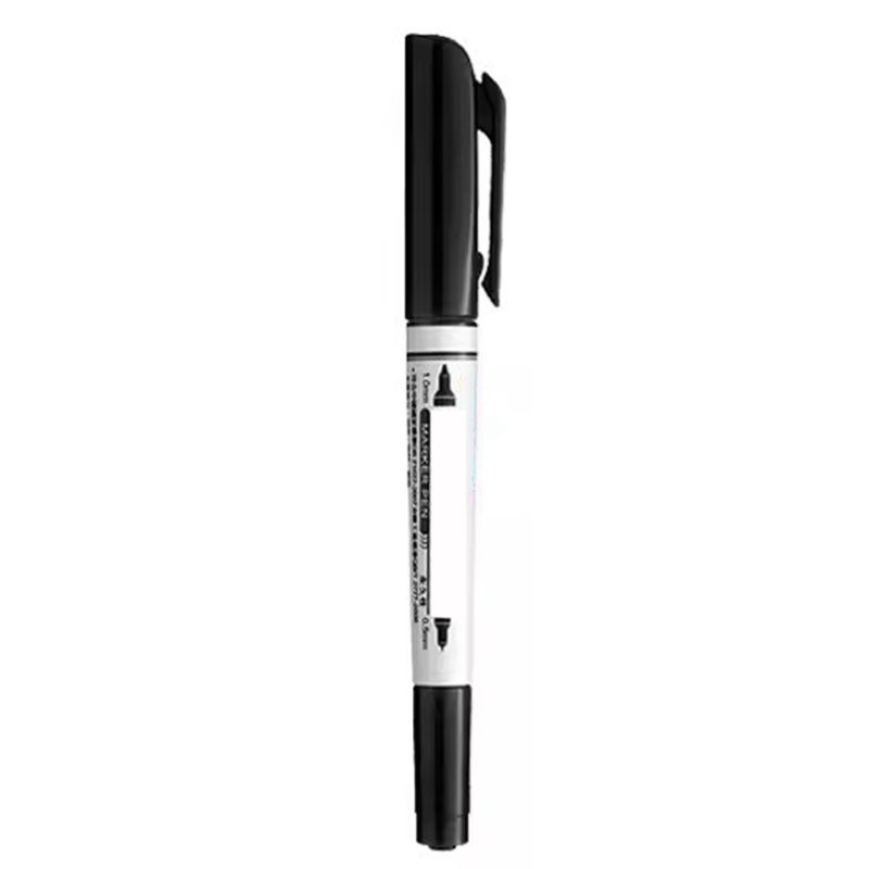 Simbalion Oil Based Marker Pen 15cm x 2cm x 1cm Dual Tip Design - Smooth Consistent Ink Flow Fine Line Marker for Home Office School Art Projects - Image 1