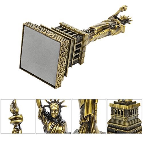 Lilone Metal Showpiece Paris For Home Decor | Eiffel Tower, Statue Of Liberty, Big Ben Tower, Home Decoration Items | Approx Size 15Cm, Orange - Image 3