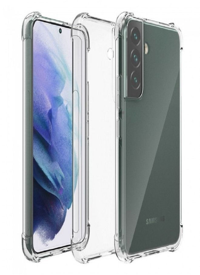 Silicone Soft Thin Crystal Protective Case Cover With Corner Bumpers For Samsung Galaxy S22 Plus Clear