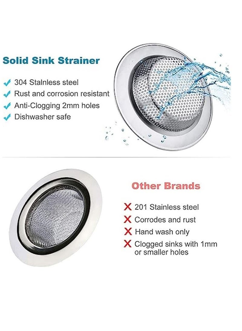 Generic 6 Pack of Kitchen Sink Stopper Strainer,Carry360 Anti-Clogging Stainless Steel Sink Disposal Stopper, Perforated Basket Drain Filter Sieve or Keep Water for Kitchen Sink Drain  - Image 4