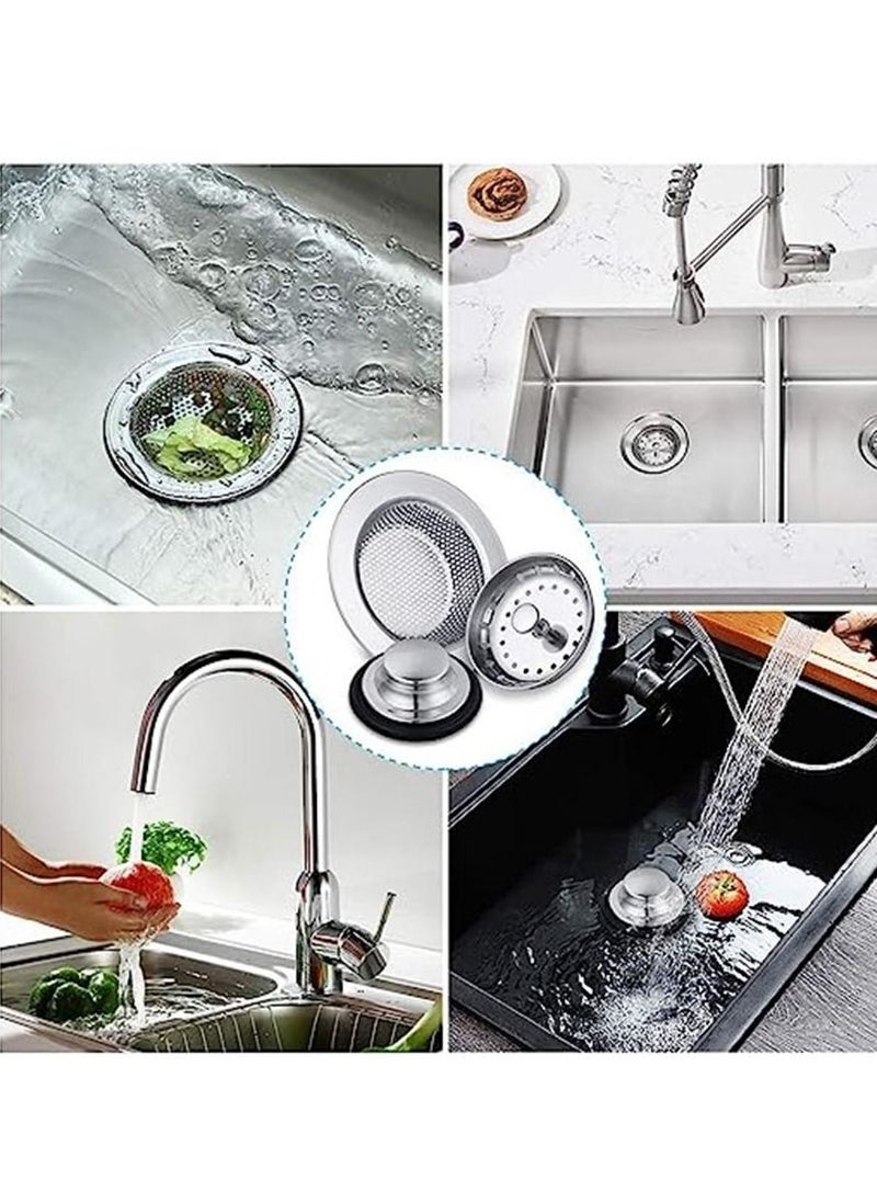 Generic 6 Pack of Kitchen Sink Stopper Strainer,Carry360 Anti-Clogging Stainless Steel Sink Disposal Stopper, Perforated Basket Drain Filter Sieve or Keep Water for Kitchen Sink Drain  - Image 5