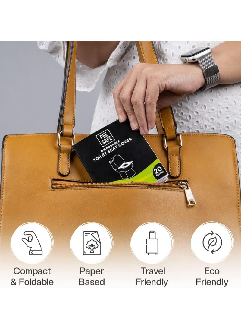 Pee Safe Disposable Toilet Seat Cover 20pieces, Pack of 2 - Image 3