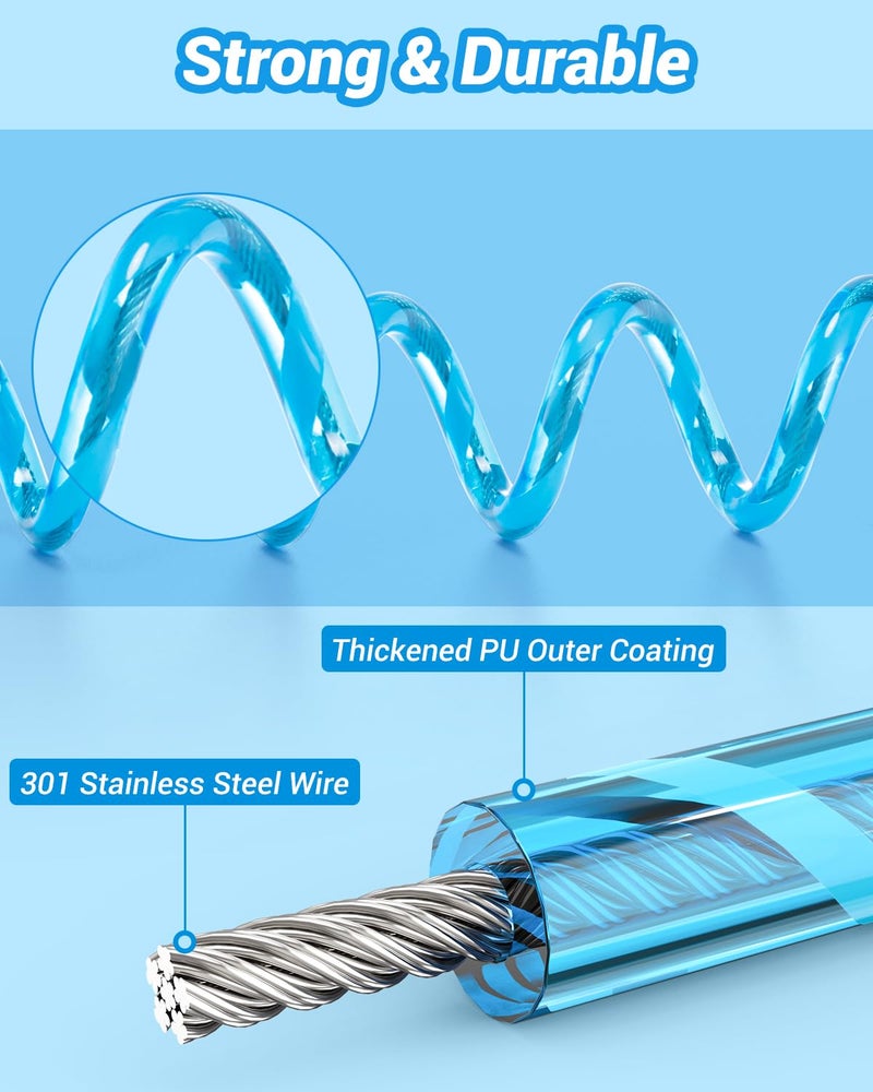 Dr.Meter حزام أمان للأطفال من دكتور ميتير، عبوة 2 حزام مع قفل مفتاح، حزام مشي عاكس للأطفال، 8.2 قدم أزرق + 4.92 قدم برتقالي لحزام الأطفال للسوبرماركت، المول، المطار، مدينة الملاهي، حديقة الحيوان، السفر - Image 4