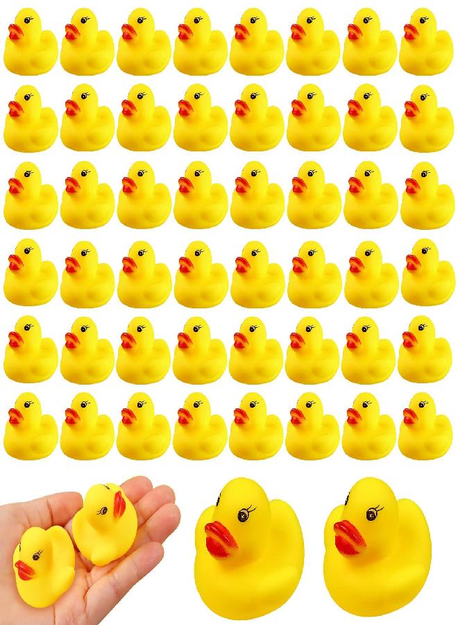 LOUHUA Rubber Ducks Bath Toys 50PCS Mini Ducks Bulk for Kids Baby Shower Decorations Birthday Party Favors Gift Classroom Summer Beach Pool Activity Carnival Game - Image 1