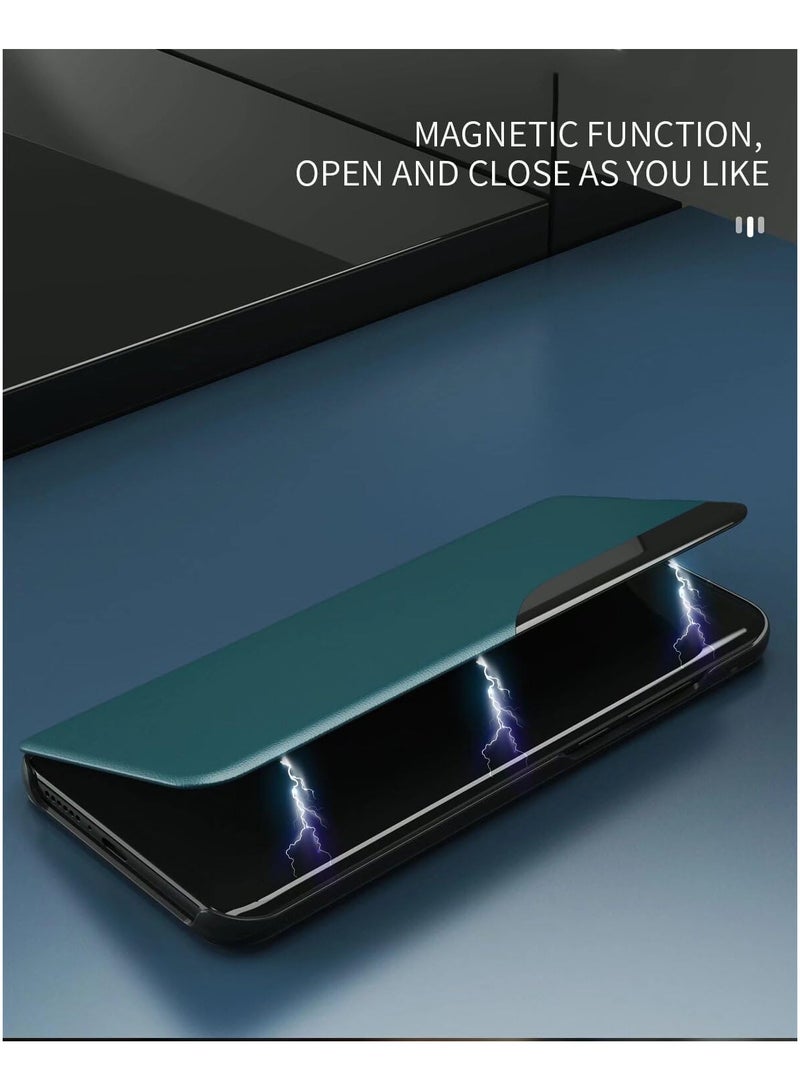 VKL Case for Honor 400 Lite, A translucent Magnetic flip Smart Cover,Stand Function,Protective Cover for Honor 400 Lite.Green - Image 5