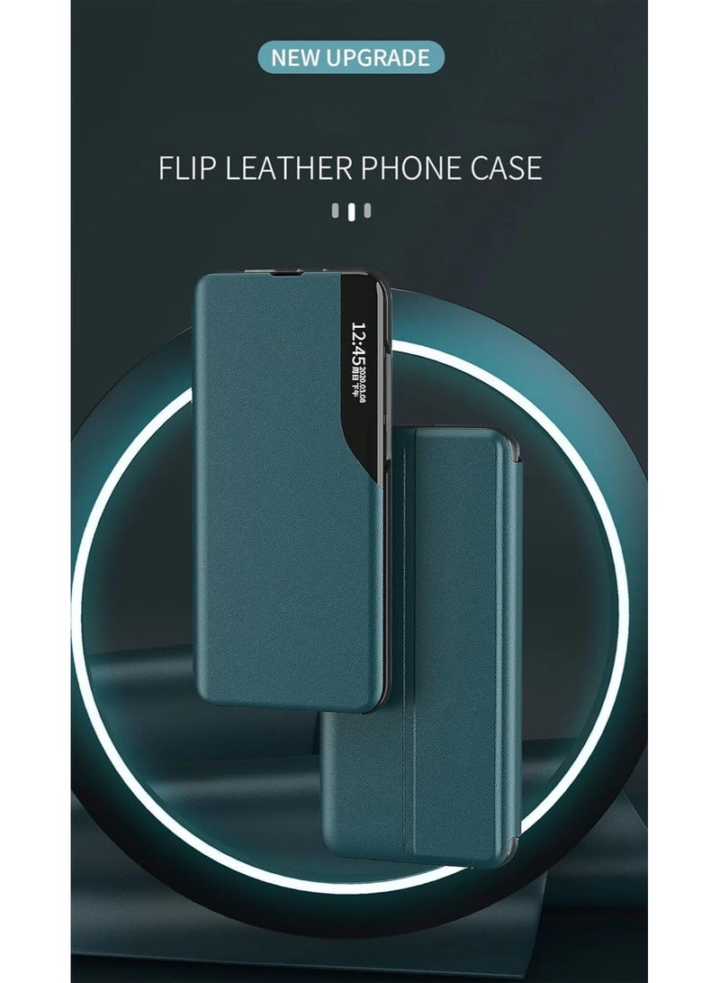 VKL Case for Honor 400 Lite, A translucent Magnetic flip Smart Cover,Stand Function,Protective Cover for Honor 400 Lite.Green - Image 2