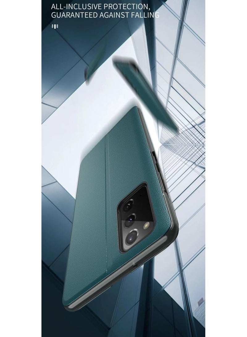 VKL Case for Honor 400 Lite, A translucent Magnetic flip Smart Cover,Stand Function,Protective Cover for Honor 400 Lite.Green - Image 4