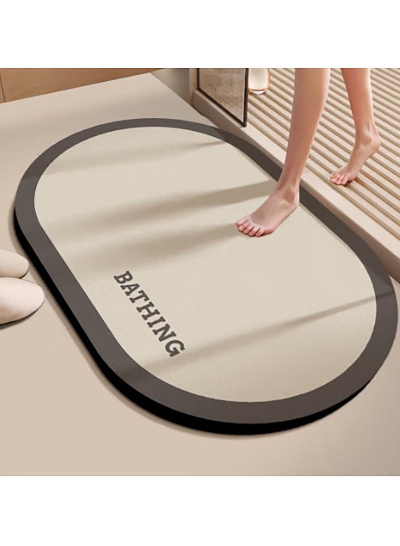 Jingke Quick-drying Absorbent Floor Mats Bathroom Anti-slip Mats Toilet Absorbent Foot Mats Entry-level Mats 40*60cm  030 - Image 1