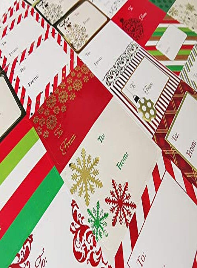 WesGen Christmas Sticker Labels,Self Adhesive Gift Stickers Holiday Gift Name Decals for Present/Wrapping Paper Decorations (100 Count) - Image 2