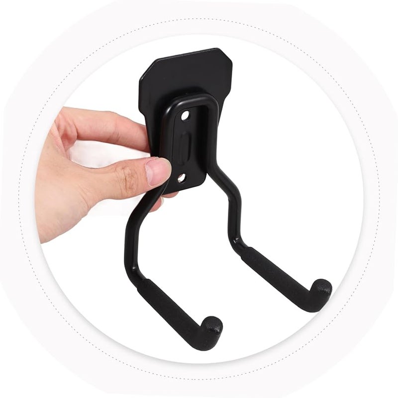 Heavy Duty Steel Garage Hooks Wall Mount with Slip Coating for Tools Bikes Ladders Storage - Image 4