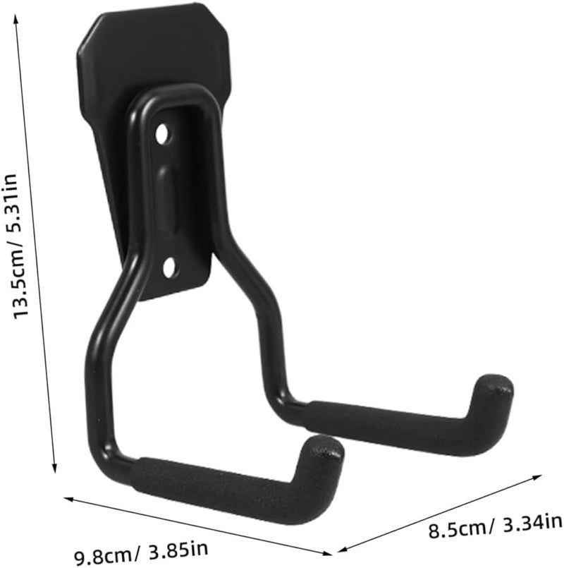 Heavy Duty Steel Garage Hooks Wall Mount with Slip Coating for Tools Bikes Ladders Storage - Image 3