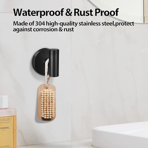 Kruodop Towel Hooks for Bathroom,2 Packs Wall Mount Towel Holder,Gold Matte Wall Robe Hook,Stainless Steel Heavy Duty Door Hanger Towel Hook for Kitchen, Bedroom,Hotel,Pool,Coats and Keys - Image 5