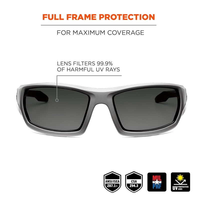 Ergodyne Skullerz Odin Safety SunglassesGraySmoke Lens - Image 2