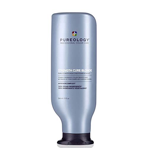 PUREOLOGY Pureology Strength Cure Blonde Purple Conditioner for Blonde & Lightened Color-Treated Hair, 9 Fl Oz