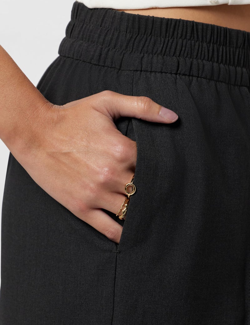 Marks & Spencer Wide Leg Trousers T598765CHARCOAL (S) - Image 5