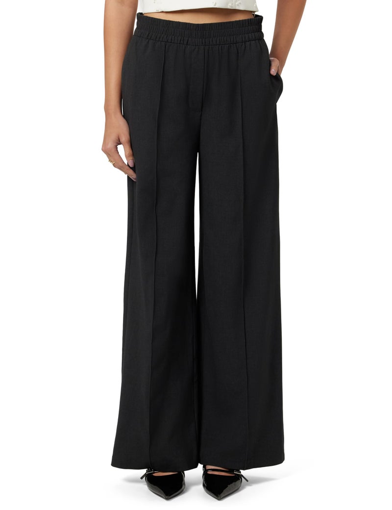 Marks & Spencer Wide Leg Trousers T598765CHARCOAL (S) - Image 1