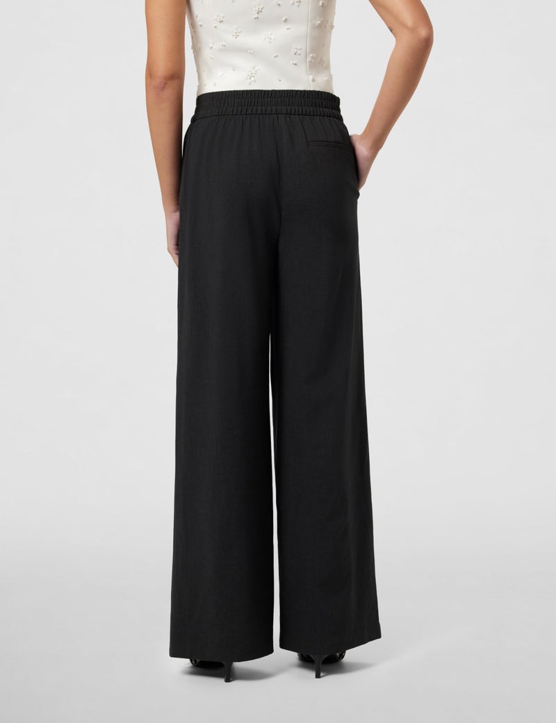 Marks & Spencer Wide Leg Trousers T598765CHARCOAL (S) - Image 3