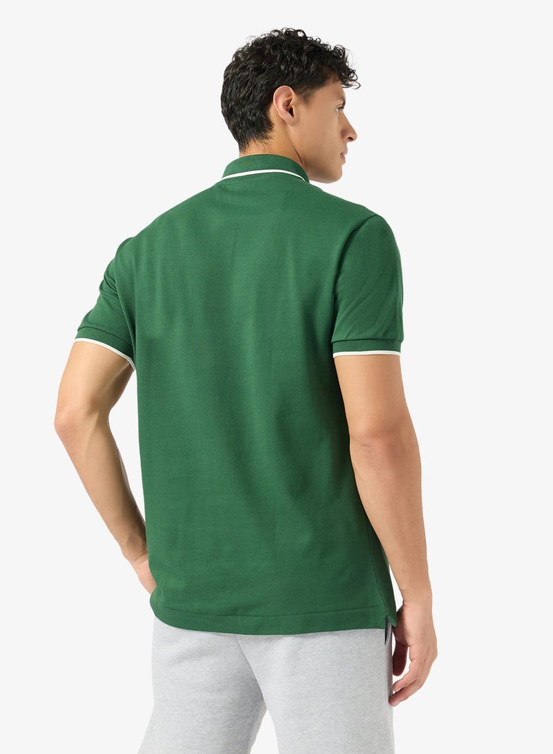 LACOSTE Classic Fit  Pocket Detail Piqué Polo - Image 2