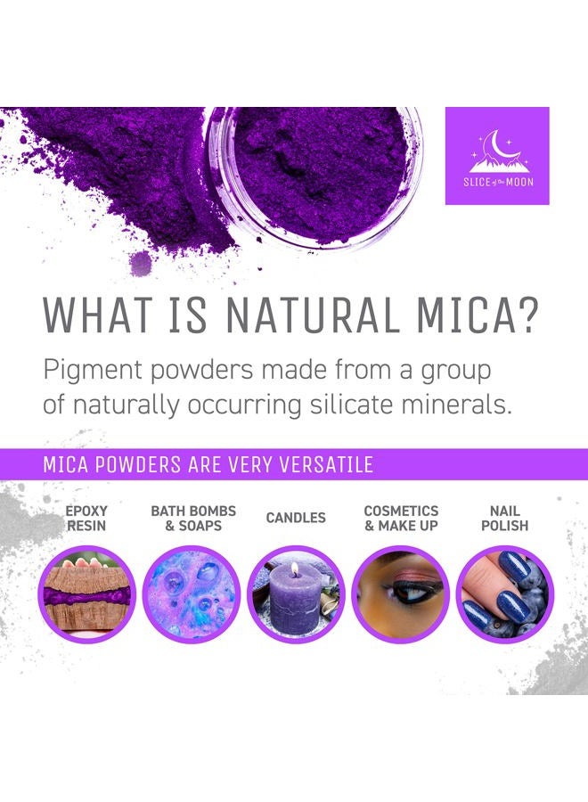 Slice of the Moon Bronze Natural Mineral Mica Powder, 0.42oz (12g) | for Personal or Professional Use - Cosmetics, Epoxy Resin Projects, Nail Polish, Soaps, Bath Bombs, and Art Projects - Image 4