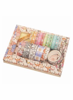 Y&D Cute Pets Washi Tape Set 18 Rolls Gold Embellishment Decorative Masking Tapes for Arts, DIY Crafts, Bullet Journals, Planners, Scrapbook, Wrapping (Puppies)  - Image 5