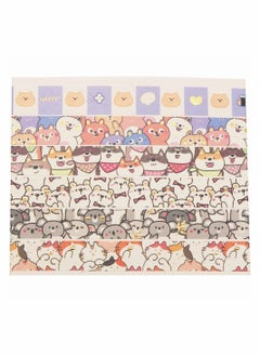 Y&D Cute Pets Washi Tape Set 18 Rolls Gold Embellishment Decorative Masking Tapes for Arts, DIY Crafts, Bullet Journals, Planners, Scrapbook, Wrapping (Puppies)  - Image 2