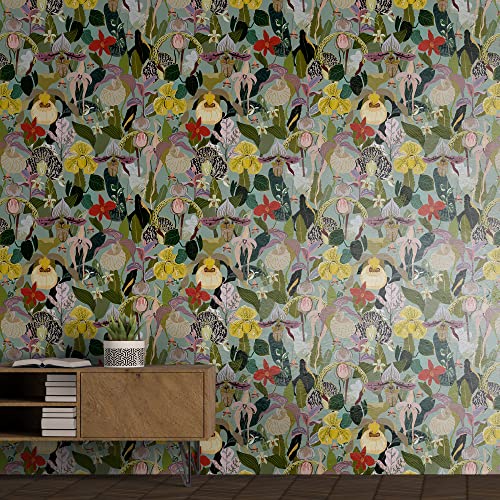 PAPER PLANE DESIGN PVC Self Adhesive Waterproof Leaves Wallpaper for Home,Office- 1 Roll (2 X 12 Feet 24 Square Feet) (Flowers and Leaves) - Image 4