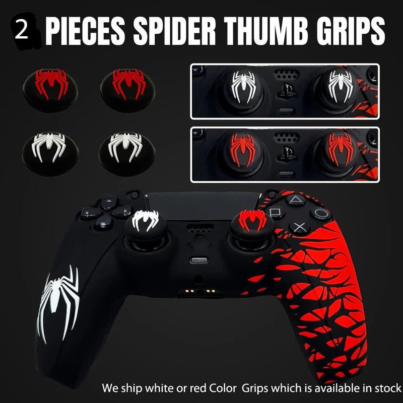New World Silicon Cover for PS5 Controller, Silicon skin Protective Sleeve Protective case For PS5 Controller Red/Black Theme - Image 4