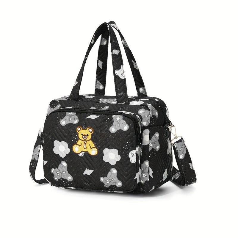 Pink Lightweight Korean Style Multifunctional Diaper Bag For Easy Carrying Outings - Image 1