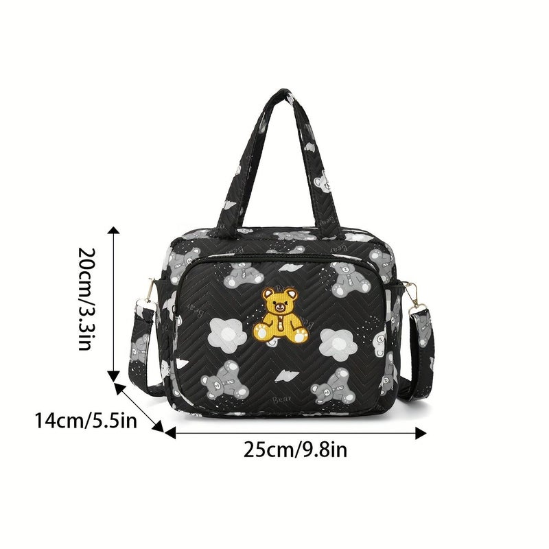 Pink Lightweight Korean Style Multifunctional Diaper Bag For Easy Carrying Outings - Image 2