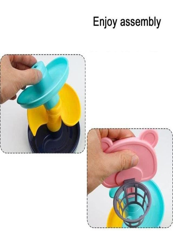 Bloombec Ball Drop and Roll Swirling Tower | Roll Ball, Stack, Drop and Go Ball Ramp Toy Set Includes 3 Spinning Activity Balls - Image 4