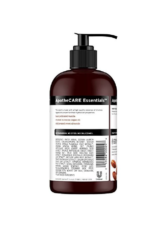 ApotheCARE Essentials شامبو مرطب ريبليشنر بزيت الأرجان والفانيليا واللوز الحلو 12 أونصة - Image 3