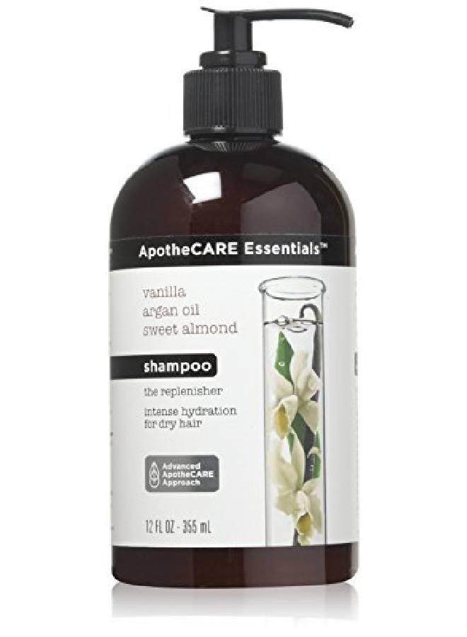 ApotheCARE Essentials شامبو مرطب ريبليشنر بزيت الأرجان والفانيليا واللوز الحلو 12 أونصة - Image 2