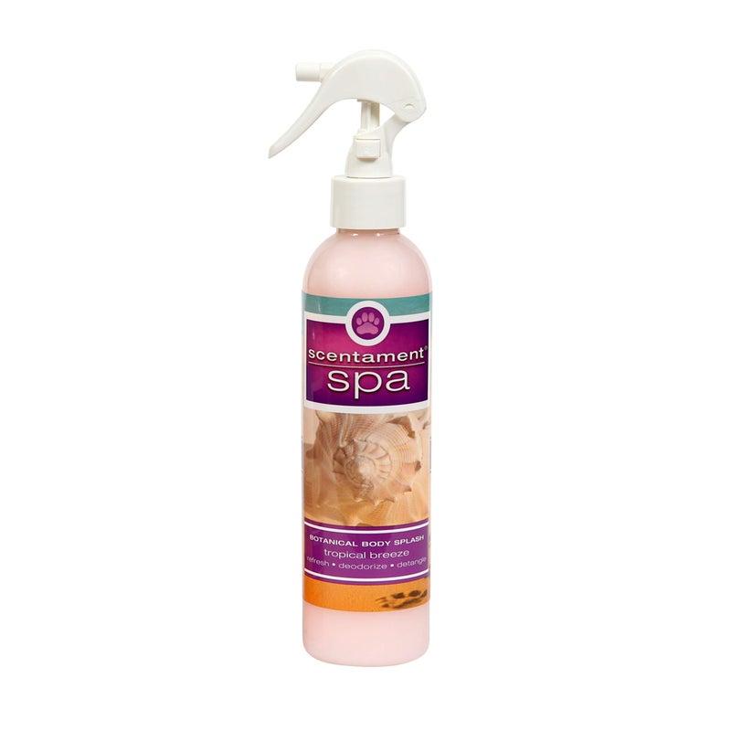 Best Shot Scentament Spa Botanical Body Splash, Detangler Spray, Body Spray for Pets, Cat and Dog Cologne Spray, Tropical Breeze, 8 Oz. - Image 1
