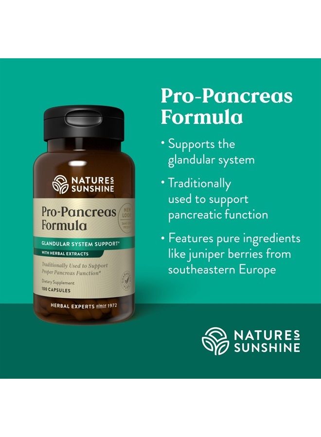 Nature's Sunshine Pro-Pancreas, 100 Capsules, Kosher | Herbal Formula Enhances Digestion, Promotes Immunity, and Helps the Liver and Pancreas - Image 3
