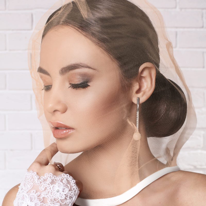 Loopeer 6 Pcs Makeup Protector Hood Washable Light Airy Nylon Chiffon Makeup Hood Zipper Closure Reusable Make up Face Cover for Women Girls Beauty Weddings (Nude)  - Image 5