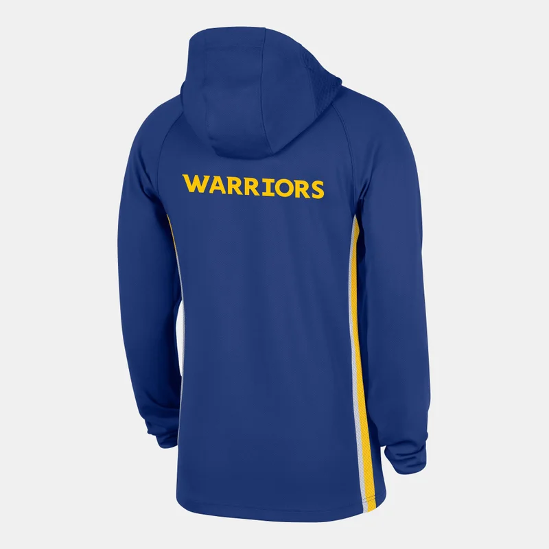 Nike Blue Men's NBA Golden State Warriors Zoned 1/4-Zip Hoodie for Men | Best Price UAE
