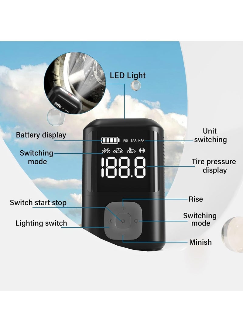 Lydsto Car Inflatable 1S Black YY-CQB01 Compact and Portable Electric Air Compressor -Black - Image 2