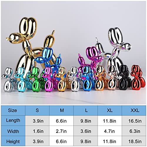 XIAOMAGG Gold Balloon Dog Decor,Gold Room Decors,Balloon Animal Preppy Room Shelf Decor,Cute Statue Home Decors,Bedroom Modern Sculpture Desk Decoration,Golden Decorations Figurines - Image 5