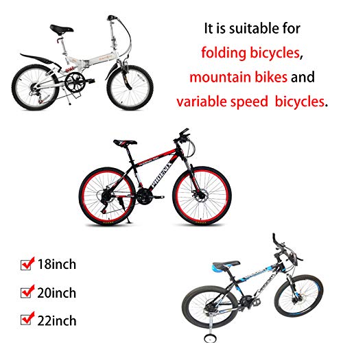 DOUBLE 2 C Training Wheels, Heavy Duty Bicycle Training Wheels for Kids Bike Stabilizer Mounted Kit Compatible for 16 18 20 22 inch Bike (1 Pair) - Image 2