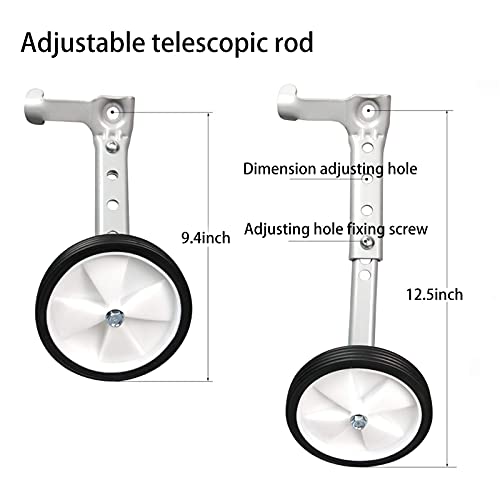 DOUBLE 2 C Training Wheels, Heavy Duty Bicycle Training Wheels for Kids Bike Stabilizer Mounted Kit Compatible for 16 18 20 22 inch Bike (1 Pair) - Image 5