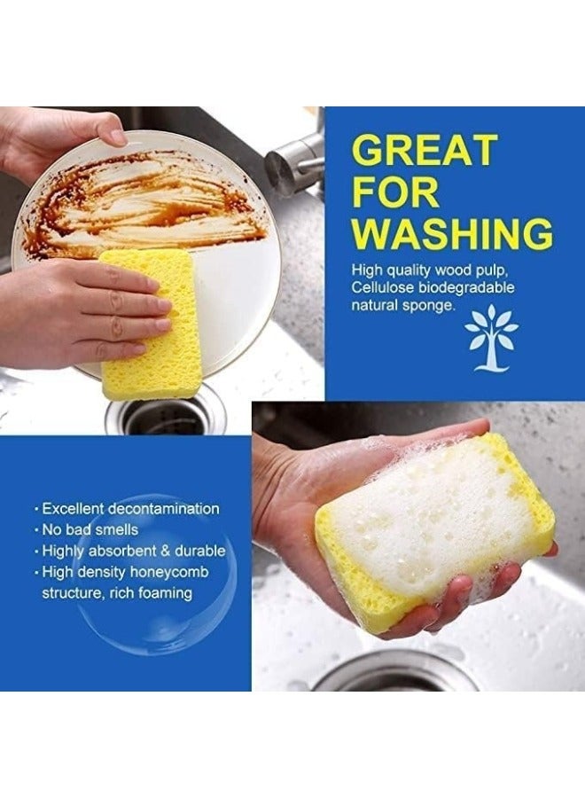 2 in 1 Soap Dispenser with Sponge Holder Kitchen Soap Dispenser with Sponge Holder Easy Dispensing Kitchen Soap Dispenser Dish Soap Dispenser for Kitchen Sink, Countertop - 340ml - Image 5