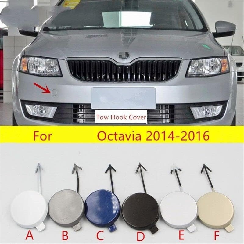 DEMULAX Tow Hook Eye Cover for Skoda Octavia - Image 2