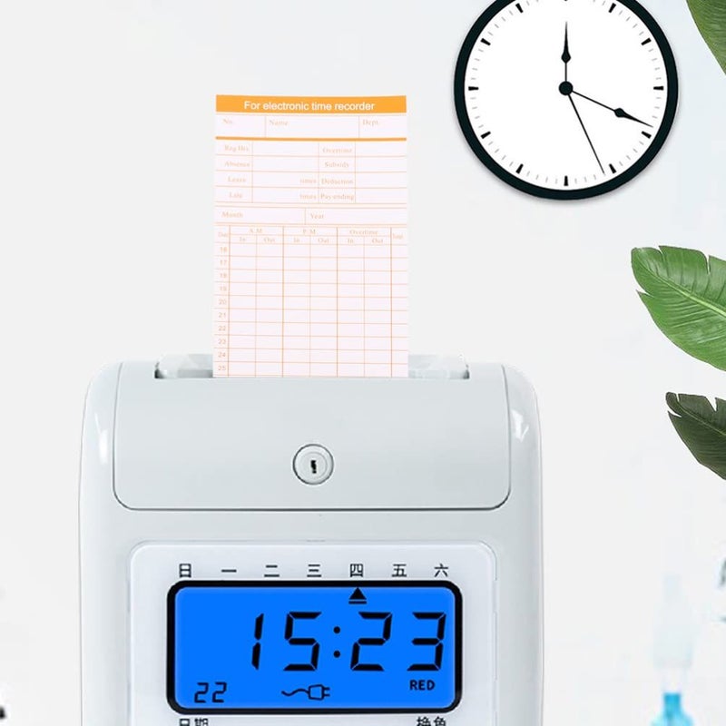 200 Sheets Time Recorder Cards Monthly For Staff Attendance Tracking - Image 5